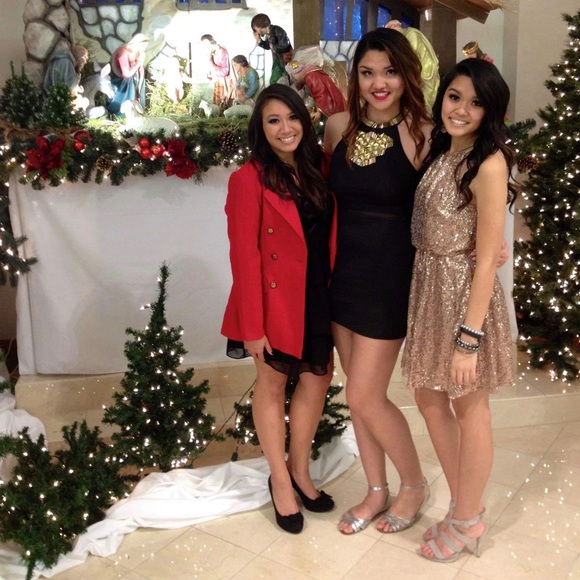 Gold Sequin Mini Dress - Picture 5 of 5